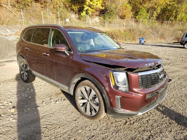 5XYP6DHC5NG261810 - 2022 KIA TELLURIDE BURGUNDY photo 1