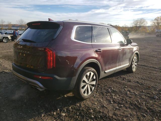 5XYP6DHC5NG261810 - 2022 KIA TELLURIDE BURGUNDY photo 4