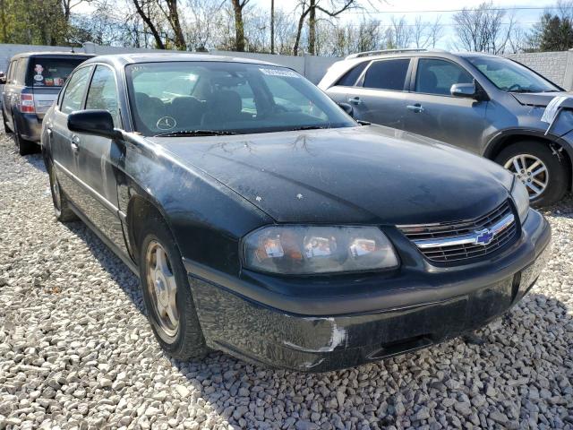 2G1WF52E949299801 - 2004 CHEVROLET IMPALA BLACK photo 1