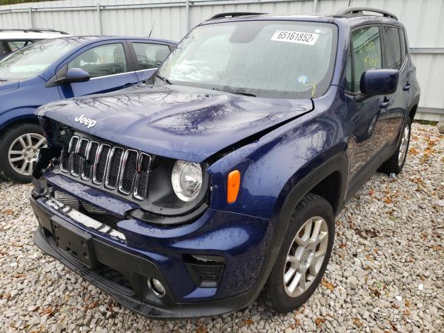 ZACNJBBB3KPK71058 - 2019 JEEP RENEGADE L BLUE photo 2