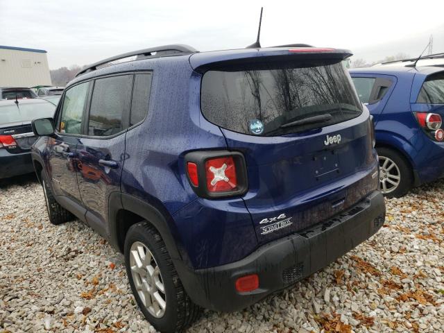 ZACNJBBB3KPK71058 - 2019 JEEP RENEGADE L BLUE photo 3