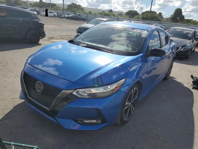 3N1AB8DV0LY222182 - 2020 NISSAN SENTRA SR BLUE photo 2