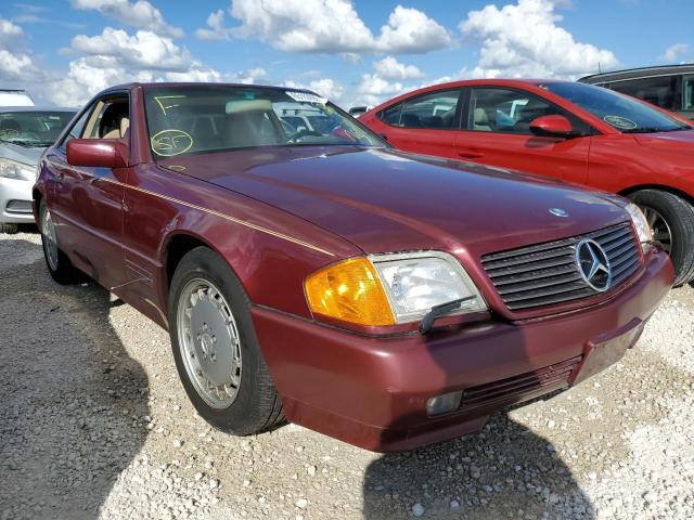 WDBFA61E8MF017828 - 1991 MERCEDES-BENZ 300 SL BURGUNDY photo 1