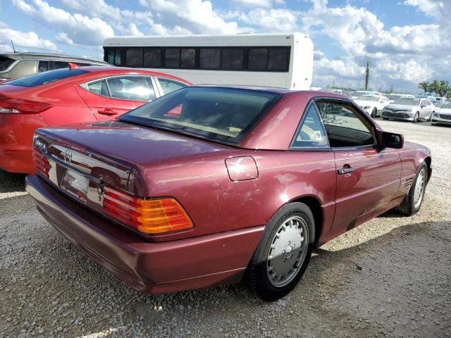 WDBFA61E8MF017828 - 1991 MERCEDES-BENZ 300 SL BURGUNDY photo 4