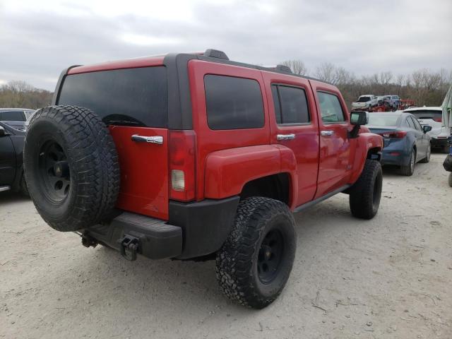 5GTDN136268110477 - 2006 HUMMER H3 RED photo 4