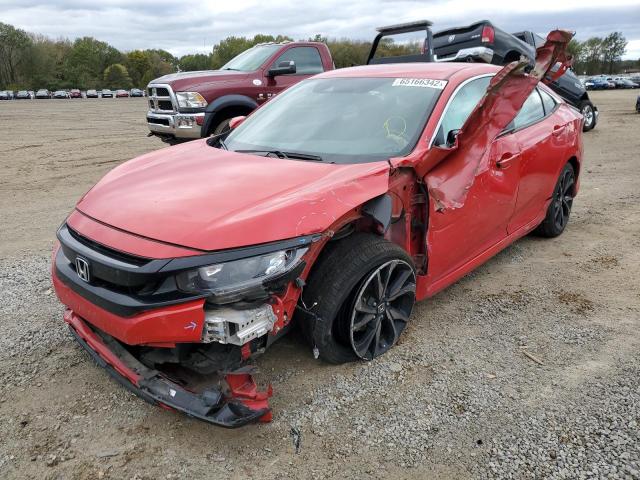 2HGFC2F85LH521341 - 2020 HONDA CIVIC SPOR RED photo 2