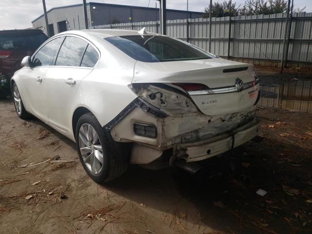 2G4GK5EX3E9****** - 2014 BUICK REGAL Blanc photo 3
