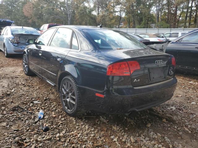 WAUAF78E98A131331 - 2008 AUDI A4 BLACK photo 3