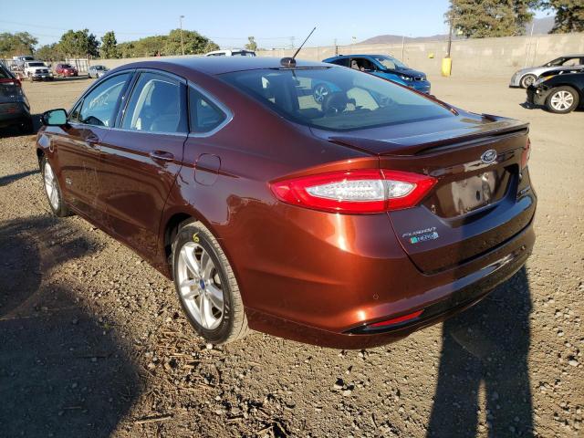 3FA6P0SU6FR235233 - 2015 FORD FUSION TIT ORANGE photo 3