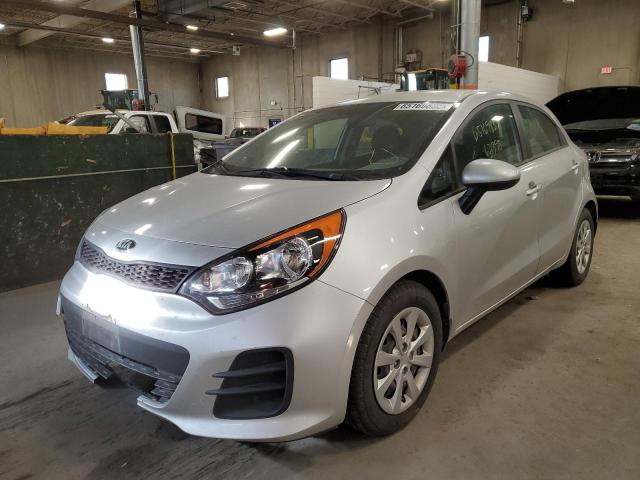 KNADM5A39G6675507 - 2016 KIA RIO LX SILVER photo 2