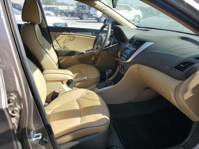 KMHCU4AEXEU732893 - 2014 HYUNDAI ACCENT TAN photo 5