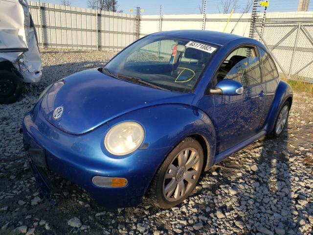 3VWCD21C53M435049 - 2003 VOLKSWAGEN NEW BEETLE 蓝色 照片 2
