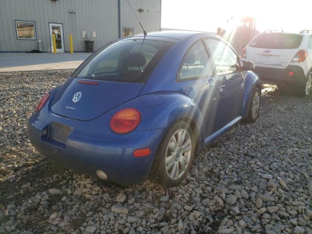 3VWCD21C53M435049 - 2003 VOLKSWAGEN NEW BEETLE 蓝色 照片 4