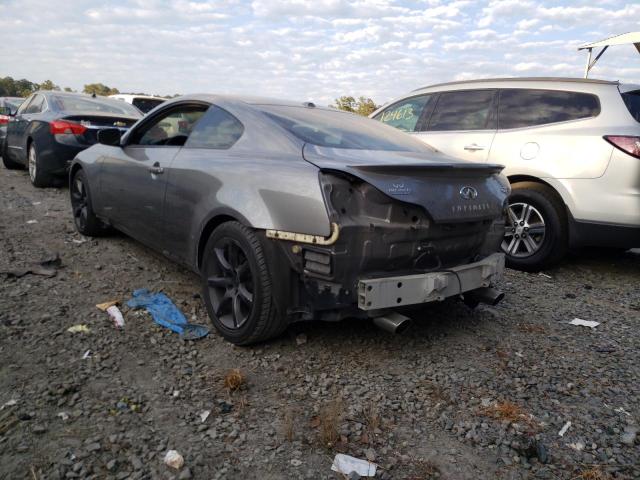 JNKCV64E58M128714 - 2008 INFINITI G37 BASE GRAY photo 9