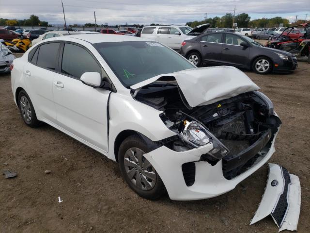 3KPA24ABXKE233111 - 2019 KIA RIO S WHITE photo 1