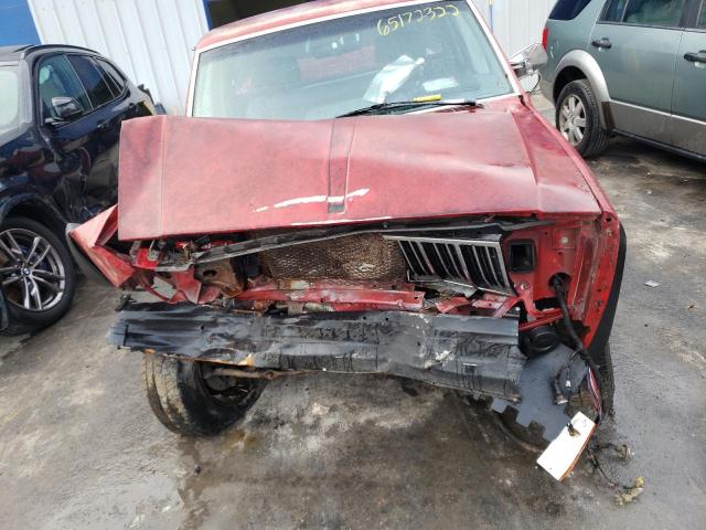 1J7FT26P7ML528900 - 1991 JEEP COMANCHE RED photo 7