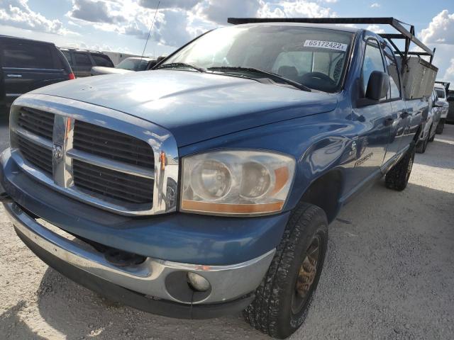 1D7KS28C66J213993 - 2006 DODGE RAM 2500 S BLUE photo 2