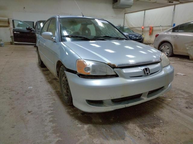 JHMES95673S015412 - 2003 HONDA CIVIC HYBR BLUE photo 9