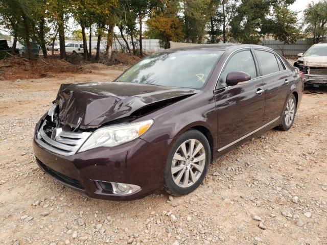 4T1BK3DB6BU391341 - 2011 TOYOTA AVALON BAS BURGUNDY photo 2