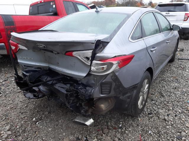 5NPE24AF8HH464968 - 2017 HYUNDAI SONATA SE SILVER photo 4