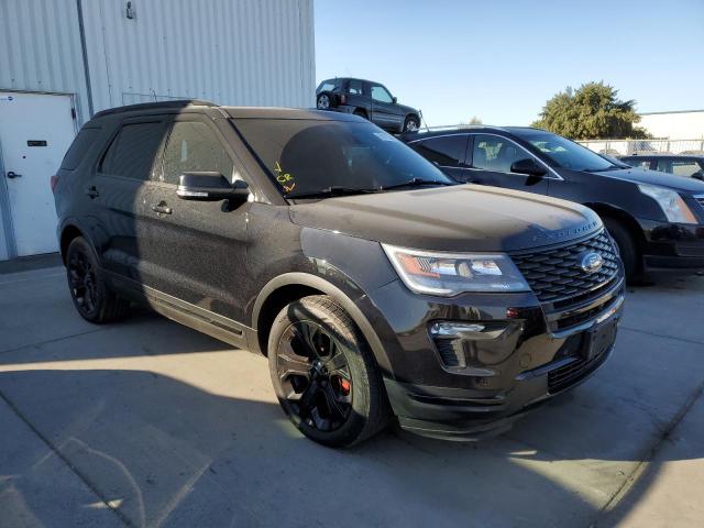 1FM5K8GT5KGA19311 - 2019 FORD EXPLORER S Черный фото 1