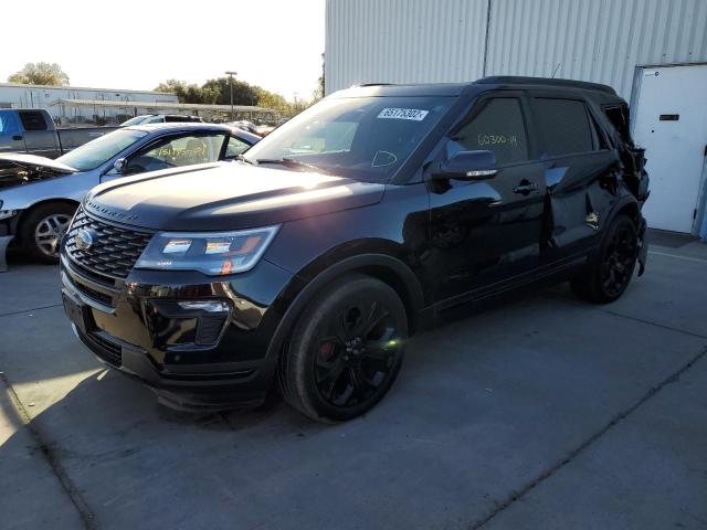 1FM5K8GT5KGA19311 - 2019 FORD EXPLORER S Черный фото 2