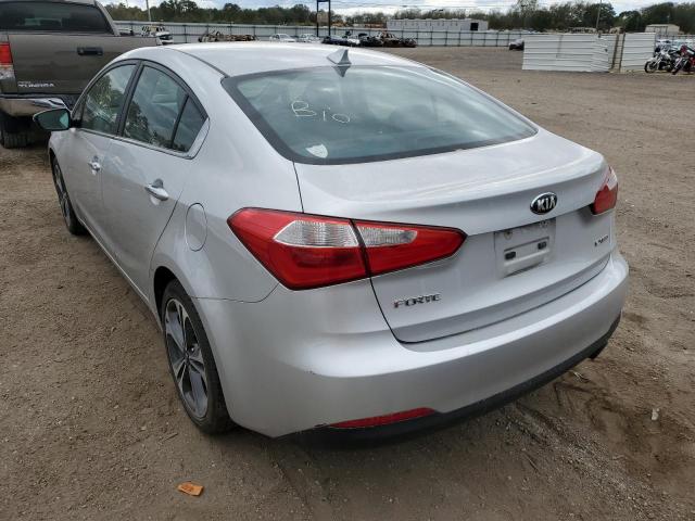 KNAFX4A82G5473491 - 2016 KIA FORTE EX SILVER photo 3