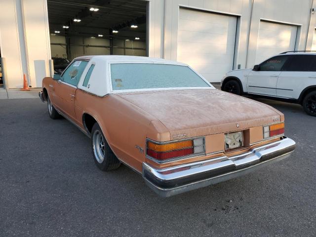 4P37Y7H499371 - 1977 BUICK LE SABRE ORANGE photo 3