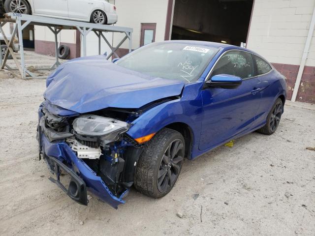 2HGFC4A85LH301832 - 2020 HONDA CIVIC SPOR BLUE photo 2