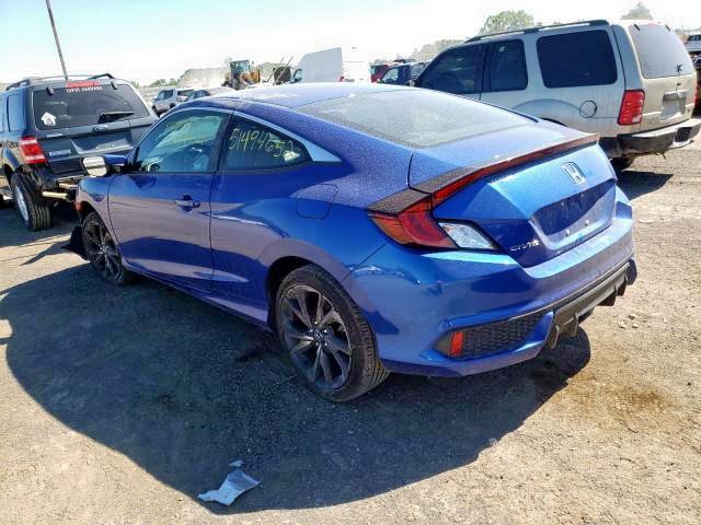 2HGFC4A85LH301832 - 2020 HONDA CIVIC SPOR BLUE photo 3