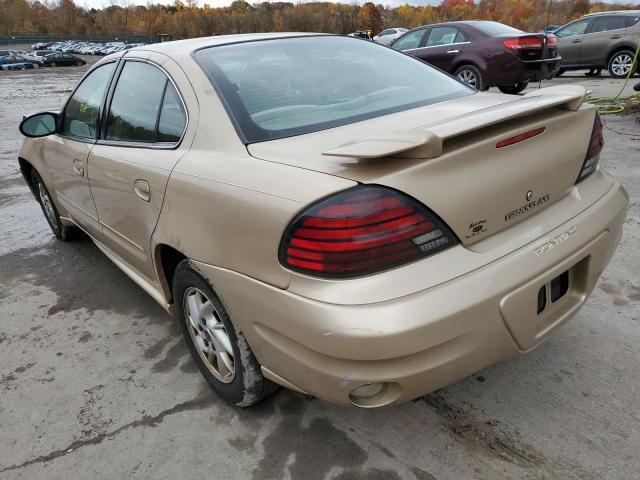 1G2NF52EX4C244726 - 2004 PONTIAC GRAND AM S GOLD photo 3