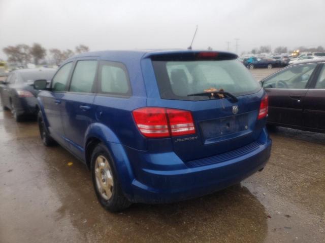 3D4GG47B89T244829 - 2009 DODGE JOURNEY SE BLUE photo 3