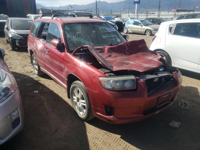 JF1SG666X8H723165 - 2008 SUBARU FORESTER S RED photo 1