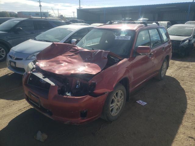 JF1SG666X8H723165 - 2008 SUBARU FORESTER S წითელი ფოტო 2