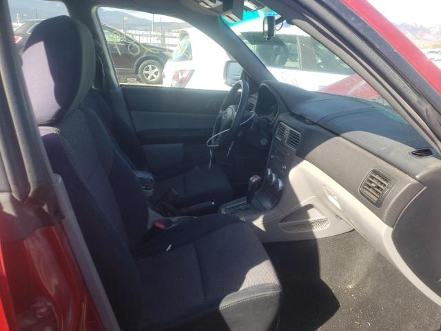 JF1SG666X8H723165 - 2008 SUBARU FORESTER S წითელი ფოტო 5