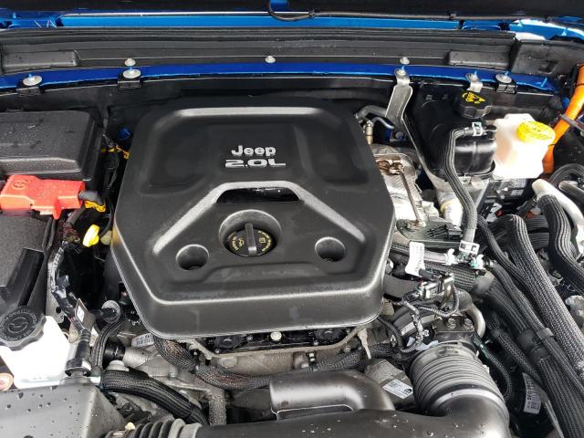 1C4JJXP68MW807776 - 2021 JEEP WRANGLER U BLUE photo 7