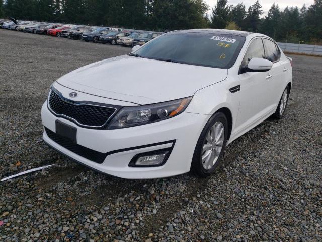 5XXGN4A7XEG338336 - 2014 KIA OPTIMA EX WHITE photo 2