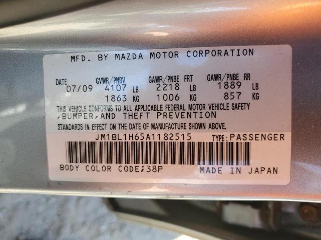 JM1BL1H65A1182515 - 2010 MAZDA MAZDA3 S SILVER photo 10