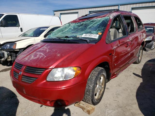 2D4GP44L86R705510 - 2006 DODGE GRAND CARA RED photo 2