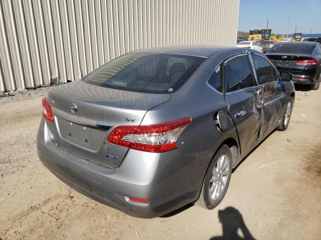 3N1AB7AP5EY248618 - 2014 NISSAN SENTRA S GRAY photo 4