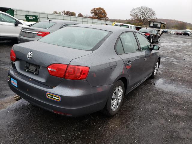 3VW1K7AJ4EM441212 - 2014 VOLKSWAGEN JETTA BASE 灰色 照片 4