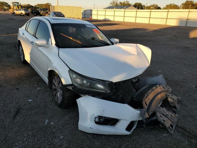 1HGCR2F80DA155046 - 2013 HONDA ACCORD EXL WHITE photo 1