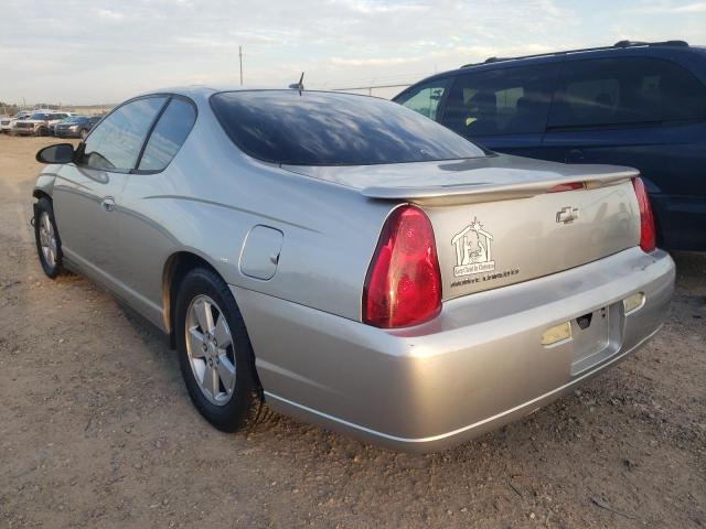 2G1WM15KX69212894 - 2006 CHEVROLET MONTE CARL 银色 照片 3