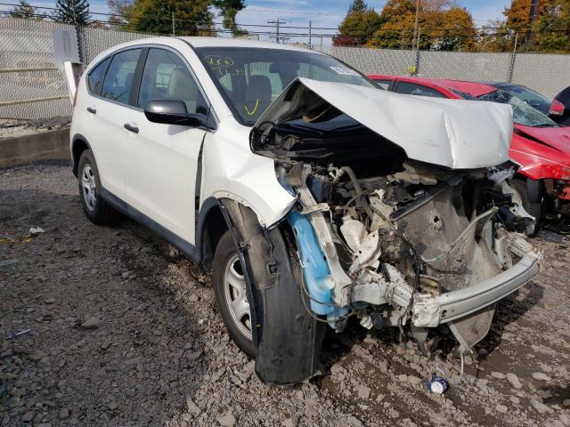 5J6RM4H37FL095854 - 2015 HONDA CR-V LX WHITE photo 1