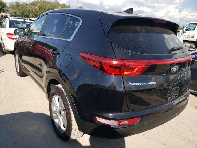 KNDPM3AC2H7077372 - 2017 KIA SPORTAGE L BLACK photo 3