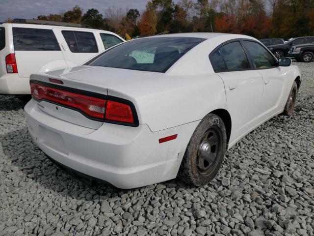 2C3CDXAG4EH286075 - 2014 DODGE CHARGER PO WHITE photo 4