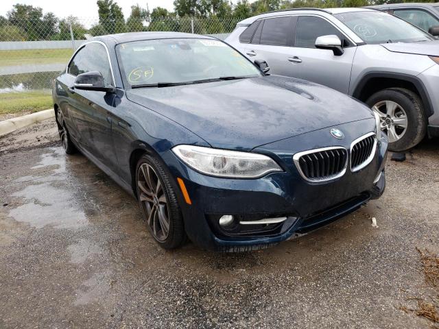 WBA1F5C54FV257159 - 2015 BMW 228 I BLUE photo 1