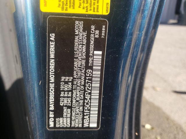 WBA1F5C54FV257159 - 2015 BMW 228 I Mavi fotoğraf 10
