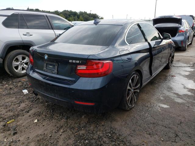 WBA1F5C54FV257159 - 2015 BMW 228 I BLUE photo 4