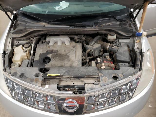 JN8AZ08T36W411802 - 2006 NISSAN MURANO SL SILVER photo 12